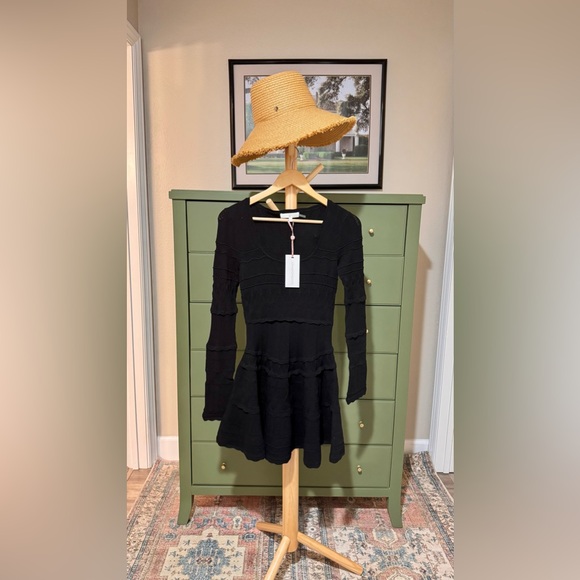 LoveShackFancy LAVENDER POINTELLE KNIT MINI DRESS, brand new with tags, no flaws - Picture 5 of 11